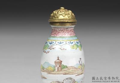 图片[3]-Copper snuff bottle with western figures in painted enamels, Qing dynasty, Qianlong reign (1736-1795)-China Archive